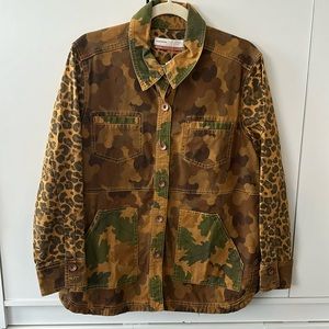 Camouflage Anthropology Jacket Pilcro